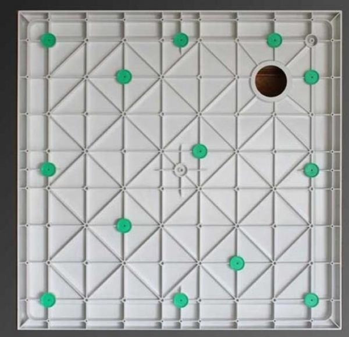 Wiesbaden Xellanz Douchebak 90x90x4cm SMC vierkant 21.3601 - Wit