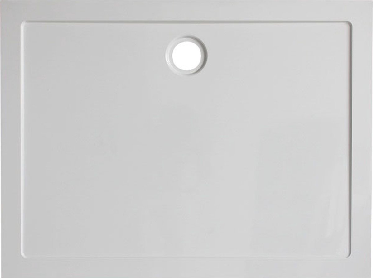 Wiesbaden Exellence SMC Luxe douchebak rechthoek 120x80x4cm 21.3610 - Wit