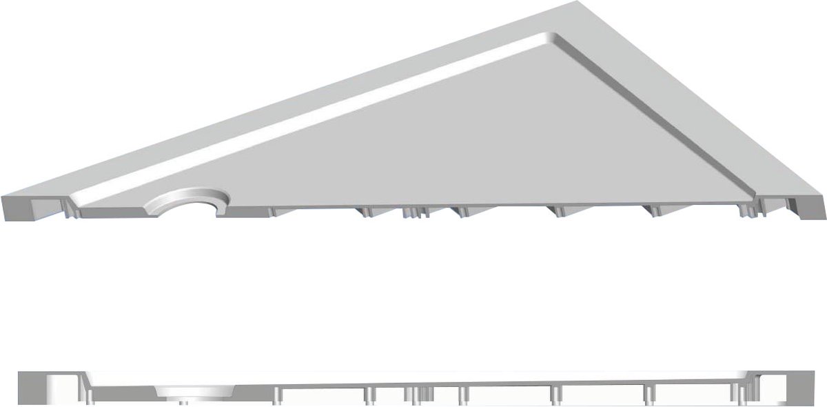 Wiesbaden Xellanz douchebak 120x90x4cm SMC rechthoek 21.3611 - Wit