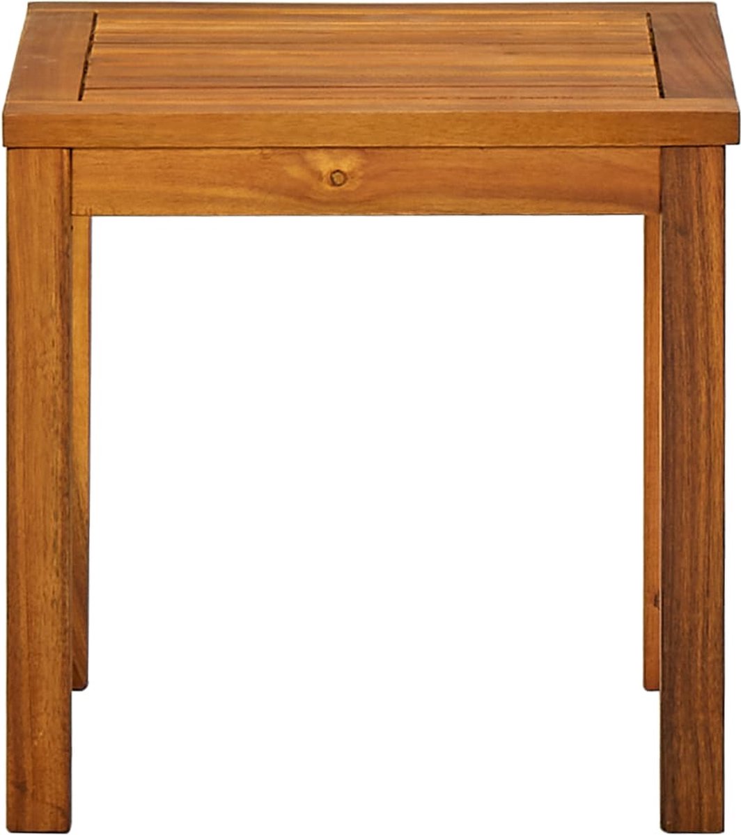 Vidaxl Ligbed Met Tafeltje Acaciahout - Bruin