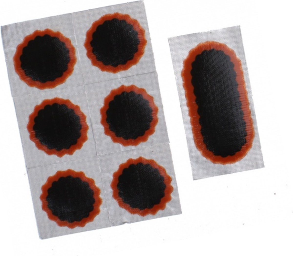 Rema Tip Top Bandenplakkers Tube Patch Rubber 7-delig - Zwart