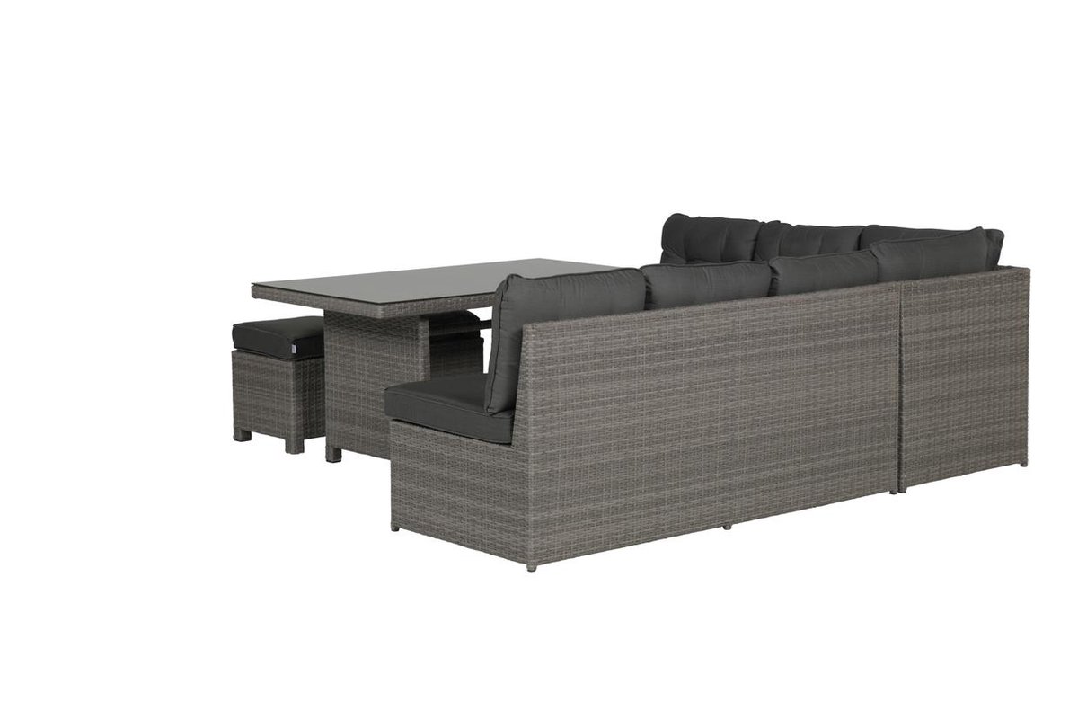 Garden Impressions Lapa Lounge Dining Set 5-delig - - Grijs