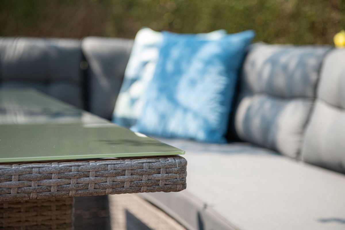 Garden Impressions Lapa Lounge Dining Set 5-delig - - Grijs