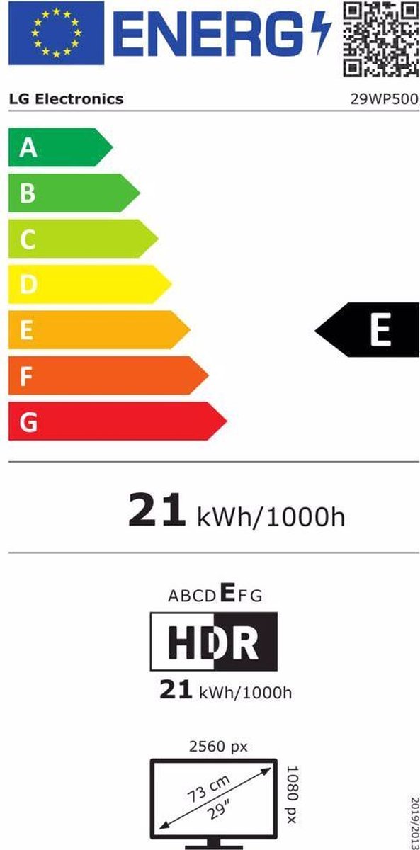 LG UltraWide 29WP500 - Zwart