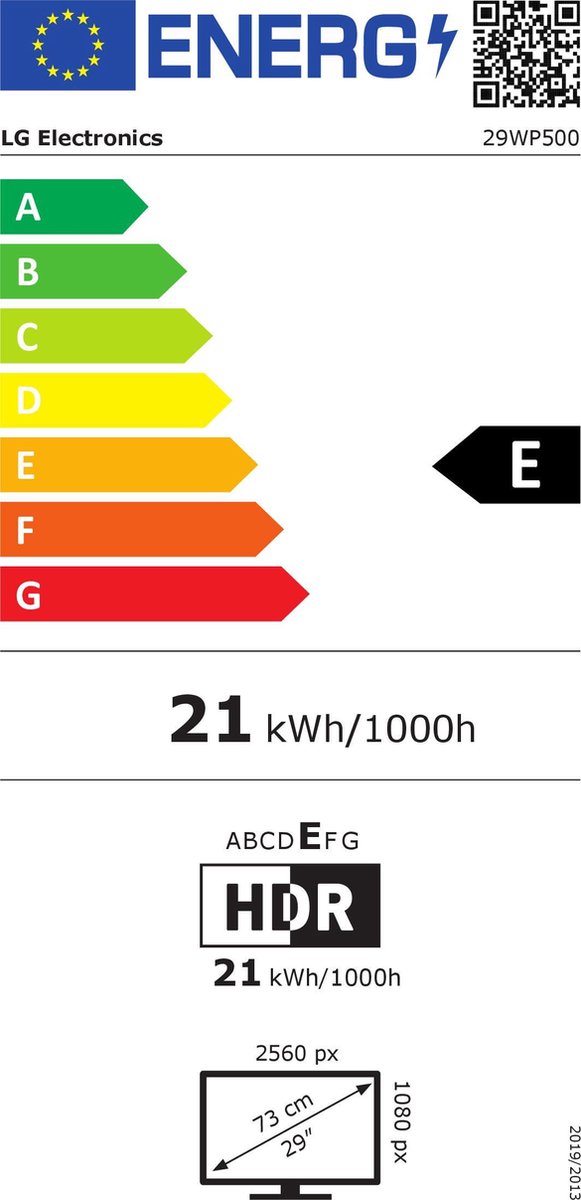 LG UltraWide 29WP500 - Zwart