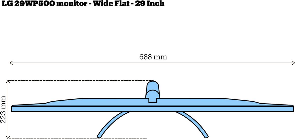 LG UltraWide 29WP500 - Zwart