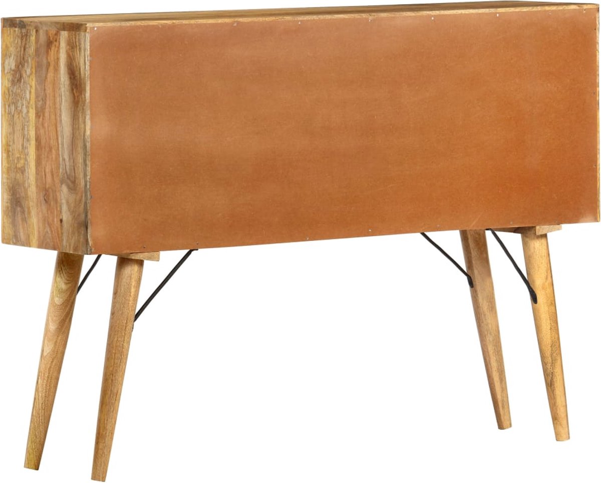 Vidaxl Dressoir 110x30x82 Cm Massief Mangohout - Bruin