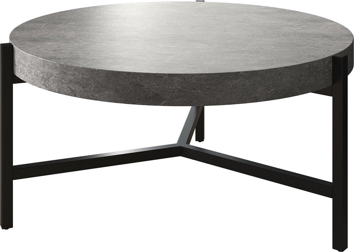 Meubella - Salontafel Harvey - Beton - 85 Cm - Grijs