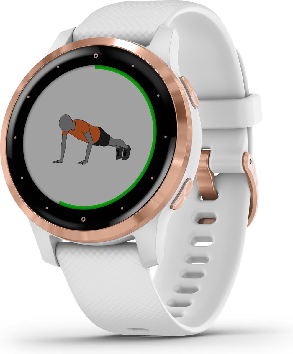 Garmin Vivoactive 4S Rosé Goud/ 40 mm - Wit