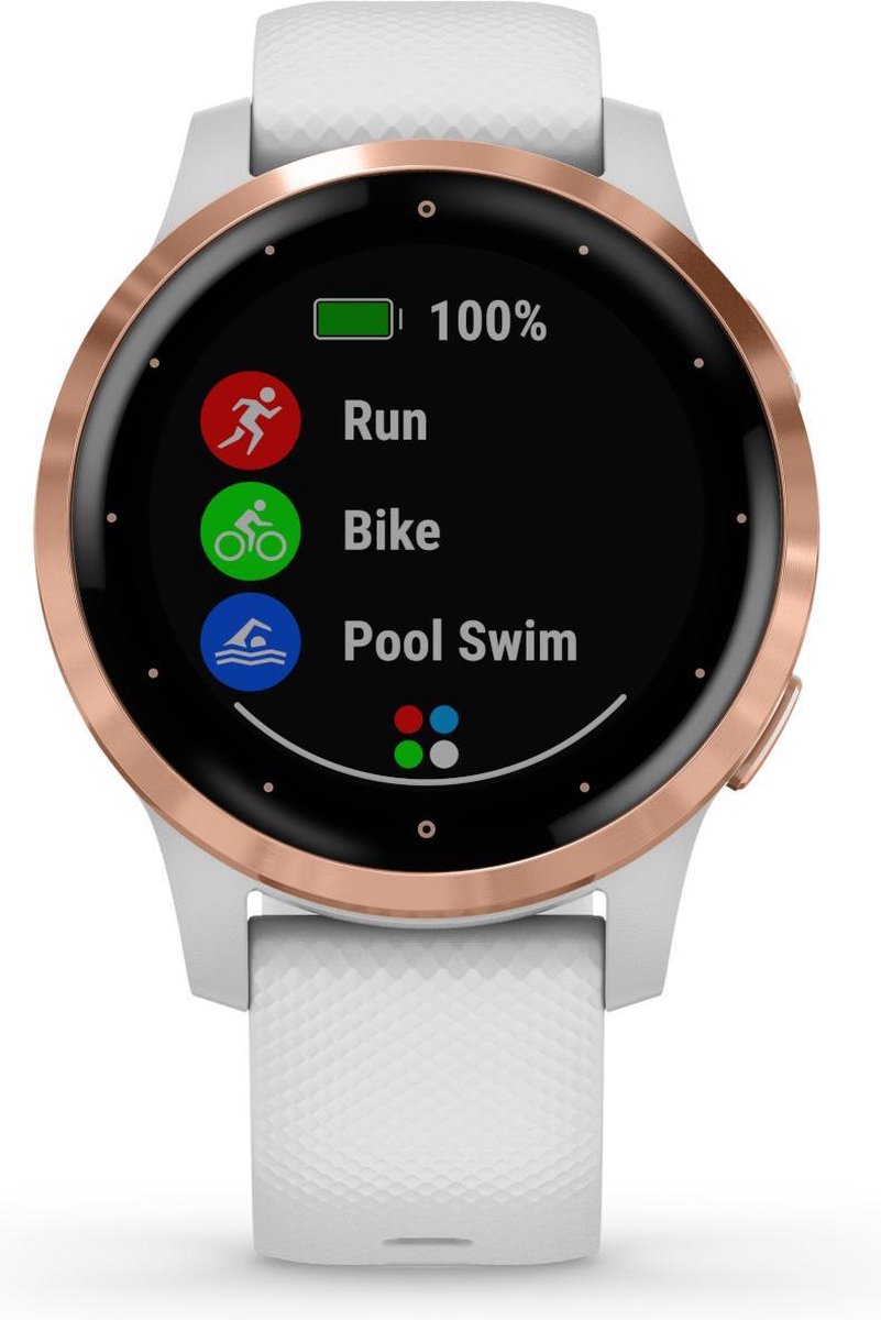 Garmin Vivoactive 4S Rosé Goud/ 40 mm - Wit