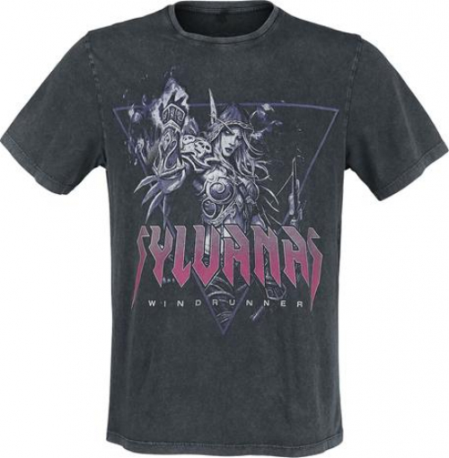 Level Up Wear World of Warcraft - Sylvanas Metal Acid Wash T-Shirt
