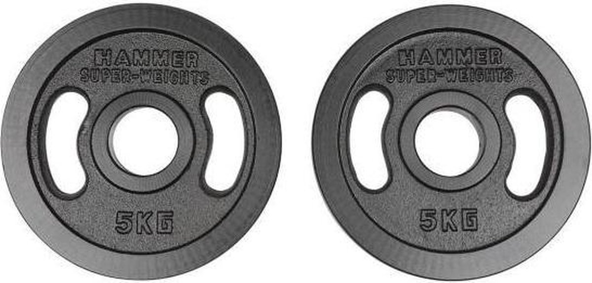 HAMMER Olympische Gietijzeren Halterschijven - 2 x 15 kg