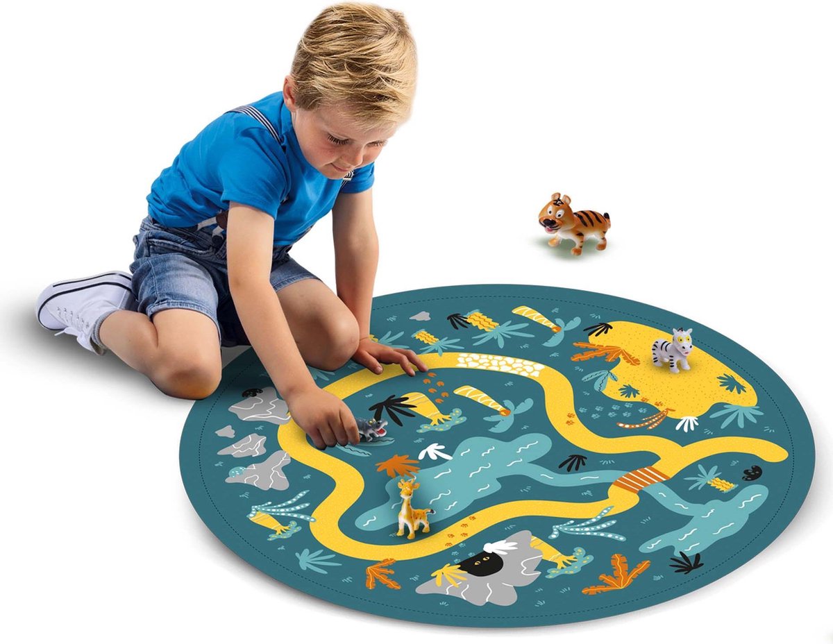 Ses Creative Speelmat Safari Junior 30 X 20 Cm 7-delig - Groen
