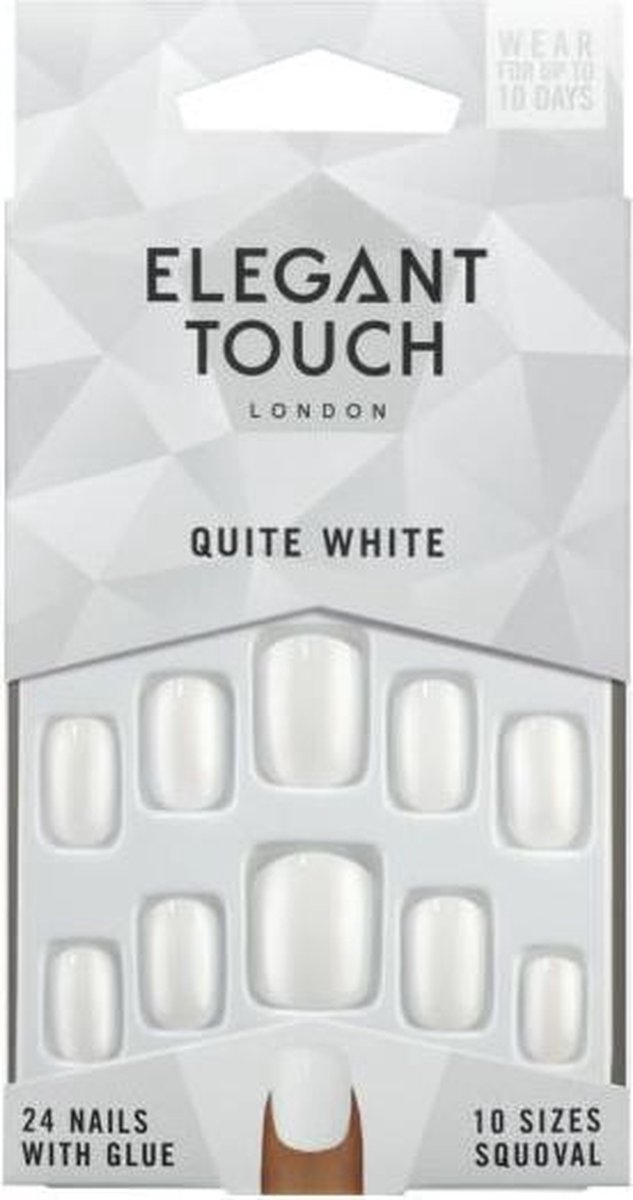 Elegant Touch Quite White Nagels