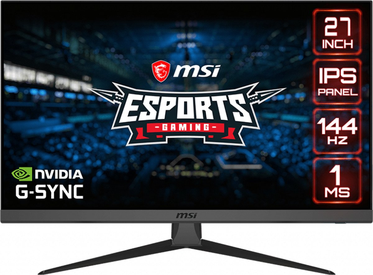 MSI Optix G272 27i/1920x1080/IPS/F/144Hz - Negro