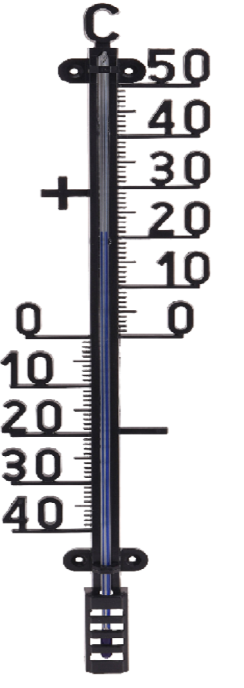 Huismerk Polypropyleen Thermometer - - Zwart