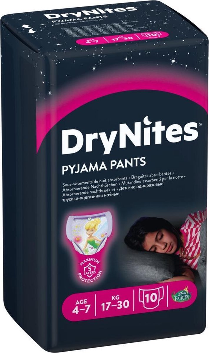 Huggies Drynites Luierbroekjes - Medium Girls - 4 t/m 7 jaar