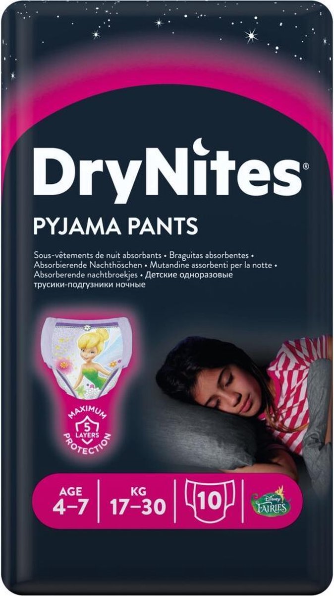 Huggies Drynites Luierbroekjes - Medium Girls - 4 t/m 7 jaar