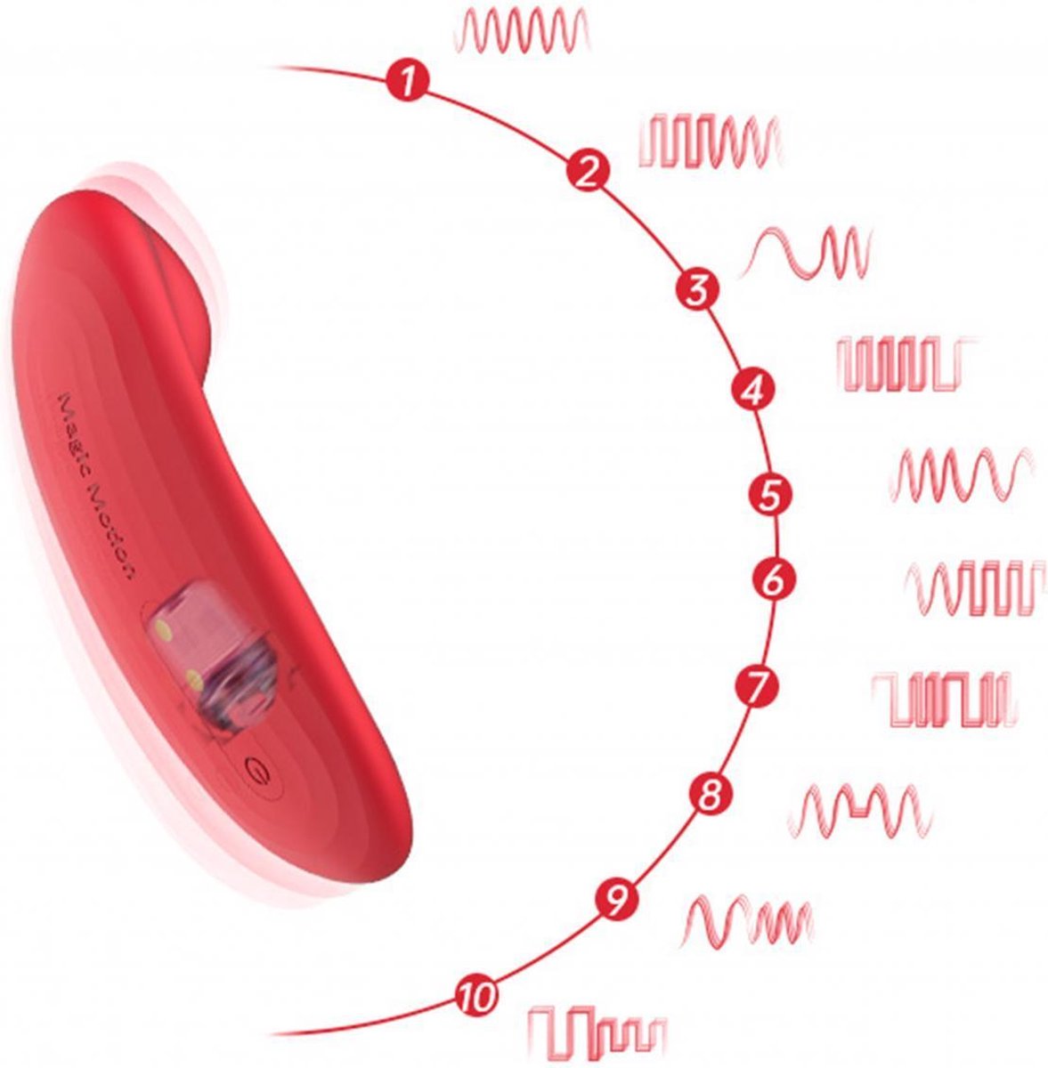 Magic Motion - Nyx Smart Panty Vibrator App Controlled - Rood