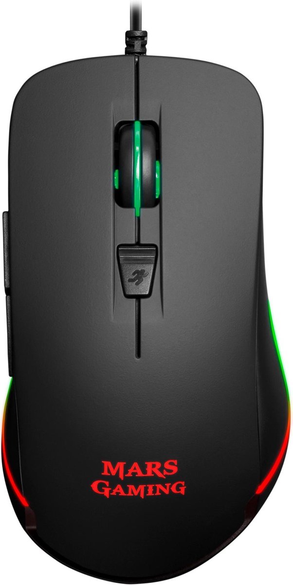 mars-gaming Mars Gaming MM118 muis USB Type-A Optisch 9800 DPI Rechtshandig