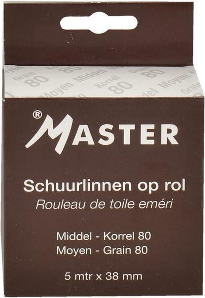 Master Schuurlinnen Middel 80 Op Rol 5 Meter
