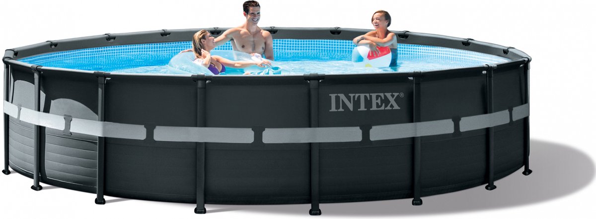 Intex Opzetzwembad Met Accessoires Ultra Xtr Frame 549 X 132 Cm Antraciet