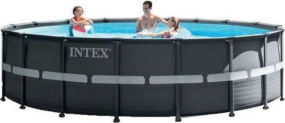 Intex Opzetzwembad Met Accessoires Ultra Xtr Frame 549 X 132 Cm Antraciet