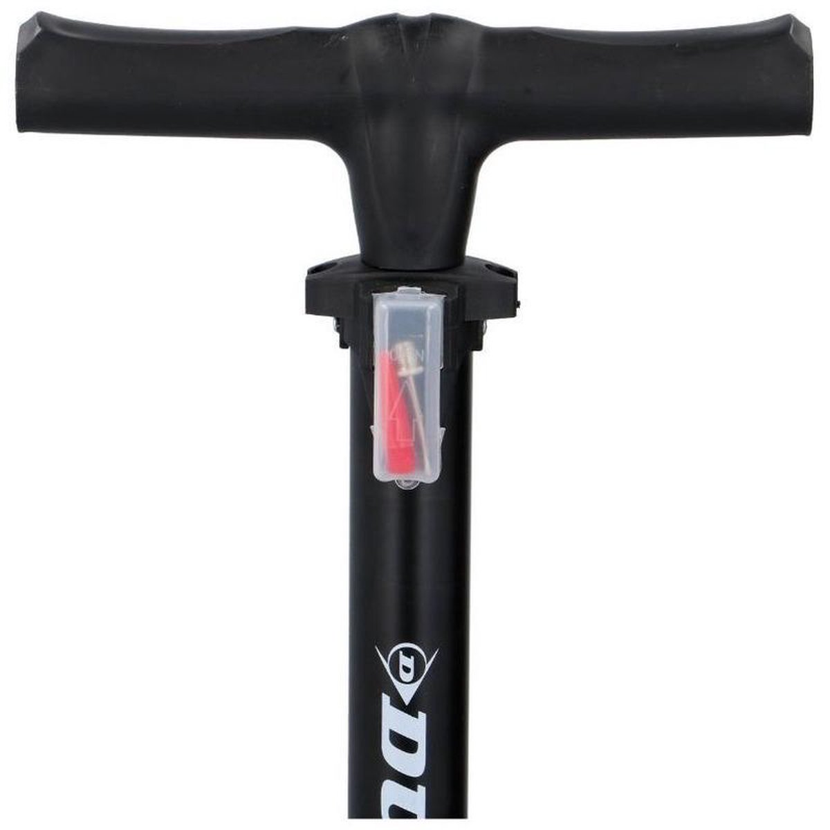 Dunlop e Fietspomp Staand Met Extra Ventielen 63 Cm - Fiets/autobanden Oppompen - Fiets Accessoires Pomp - Zwart