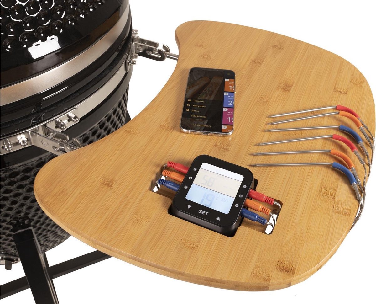 Patton Kamado 21 Inch Premium Black Incl Bluetooth Control - Zwart