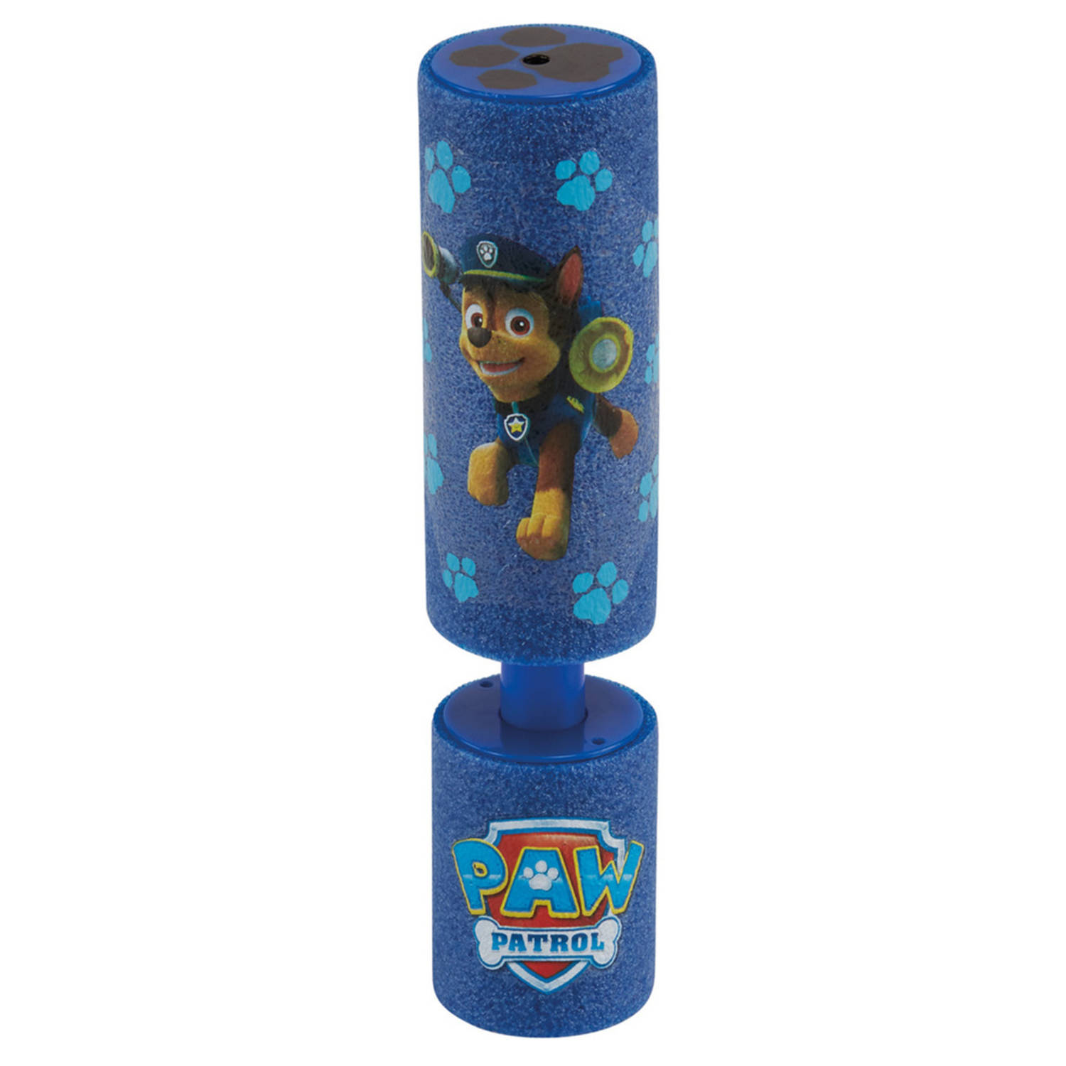 1x Paw Patrol Waterpistool/waterpistolen Van Foam - Chase - 15 Cm - Zomerspeelgoed/buitenspeelgoed - Blauw