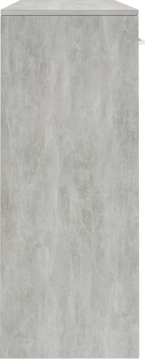 Vidaxl Dressoir 110x34x75 Cm Spaanplaat Beton - Gris