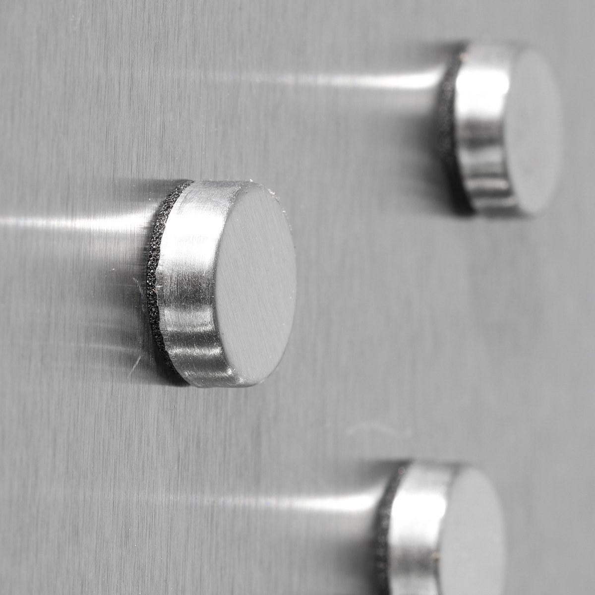 Rvs Magnetisch Sleutelrekje Met 5 Haakjes En Magneetjes - 25 X 24 X 8 Cm - Sleutels Opbergen - Silver