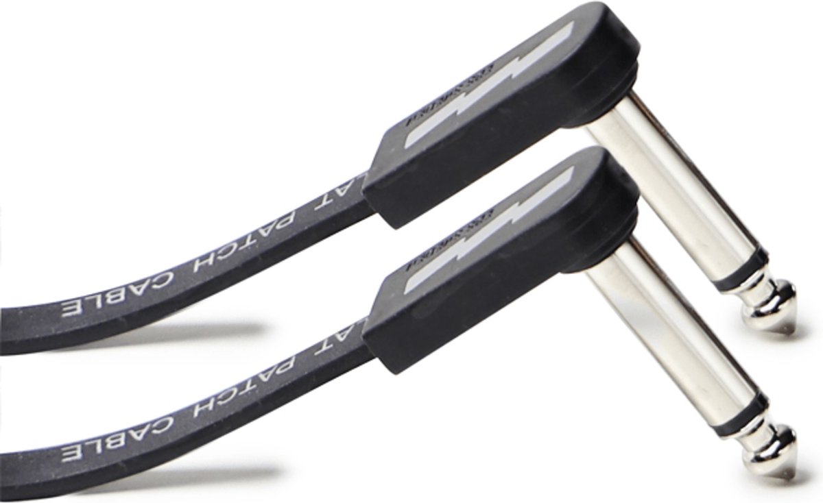 EBS PCF-DL10 Deluxe Flat patchkabel mono-jack haaks 10 cm