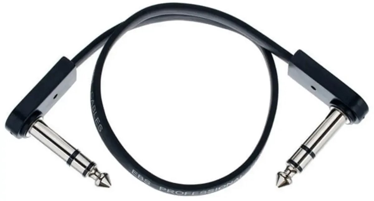 EBS PCF-DLS28 Deluxe Flat patchkabel stereo-jack haaks 28 cm