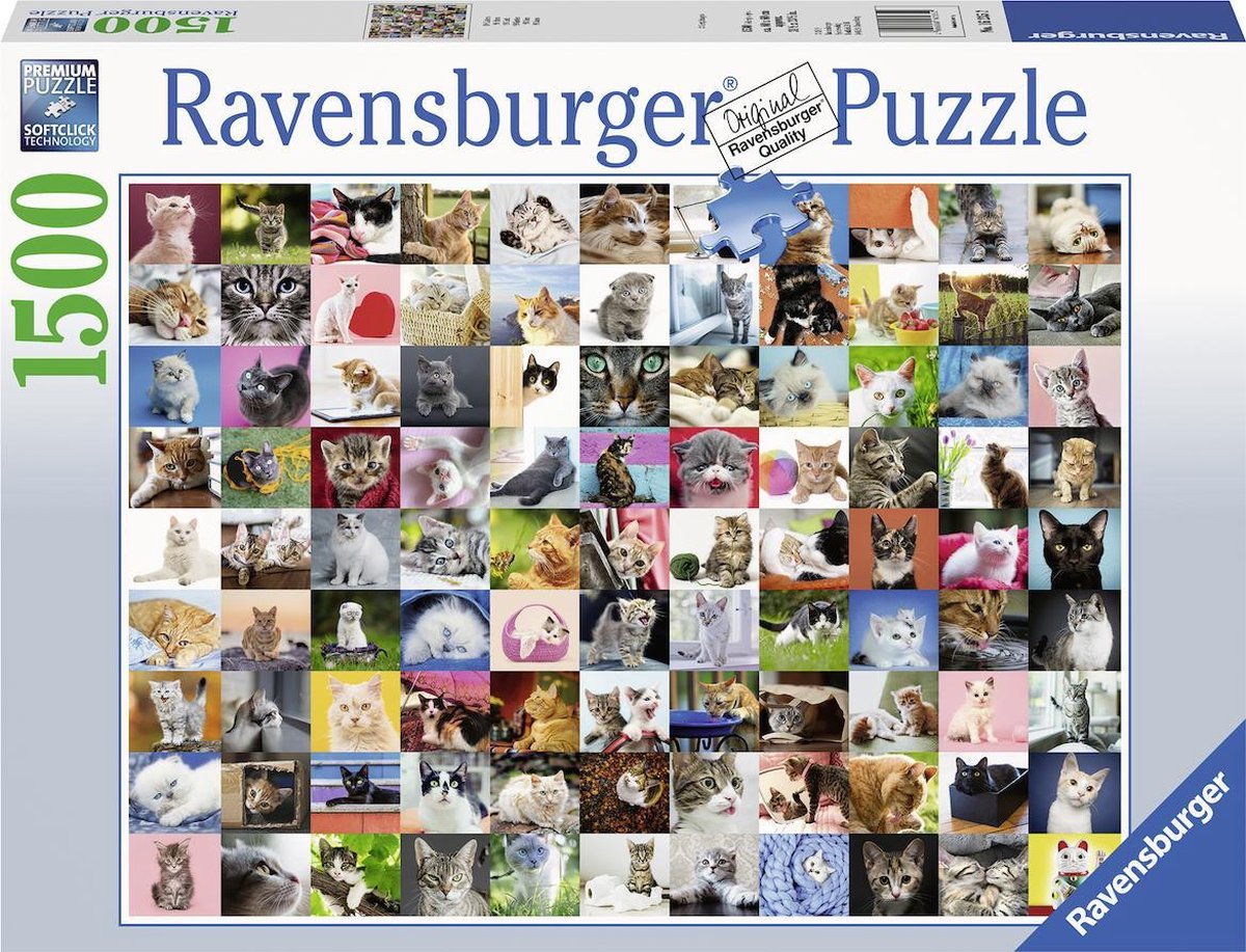 Ravensburger Puzzel 99 Katten 1500 Pieces