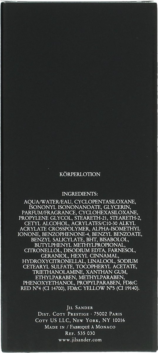 Jil Sander Hydraterende Bodycrème No.4 Voor Dames 150 Ml