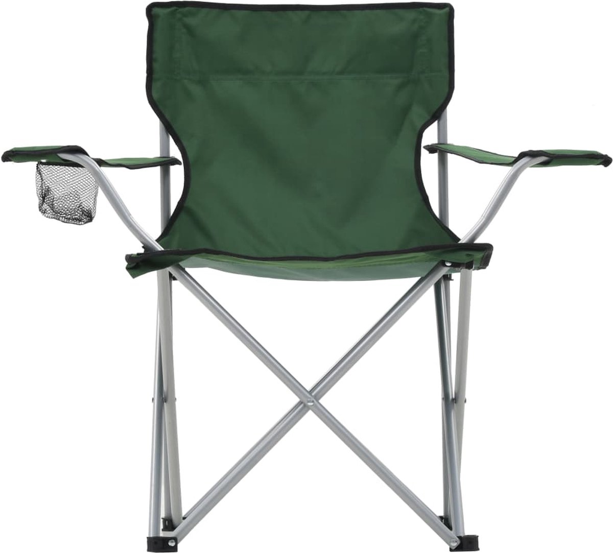 Vidaxl Campingtafel En -Stoelenset 3-delig - Groen
