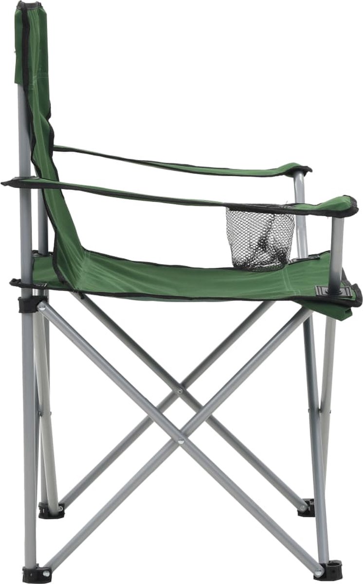 Vidaxl Campingtafel En -Stoelenset 3-delig - Groen