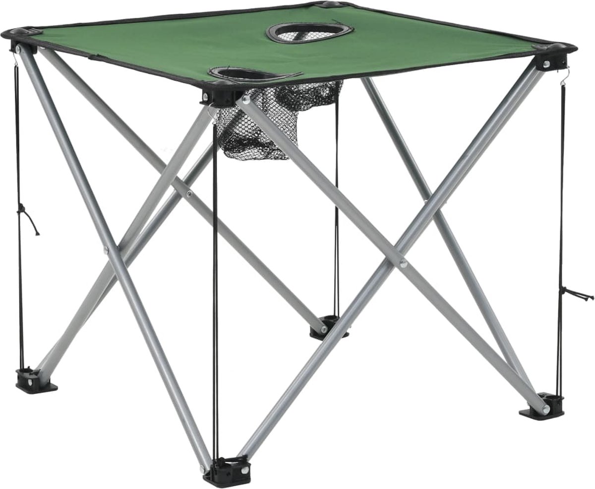 Vidaxl Campingtafel En -Stoelenset 3-delig - Groen