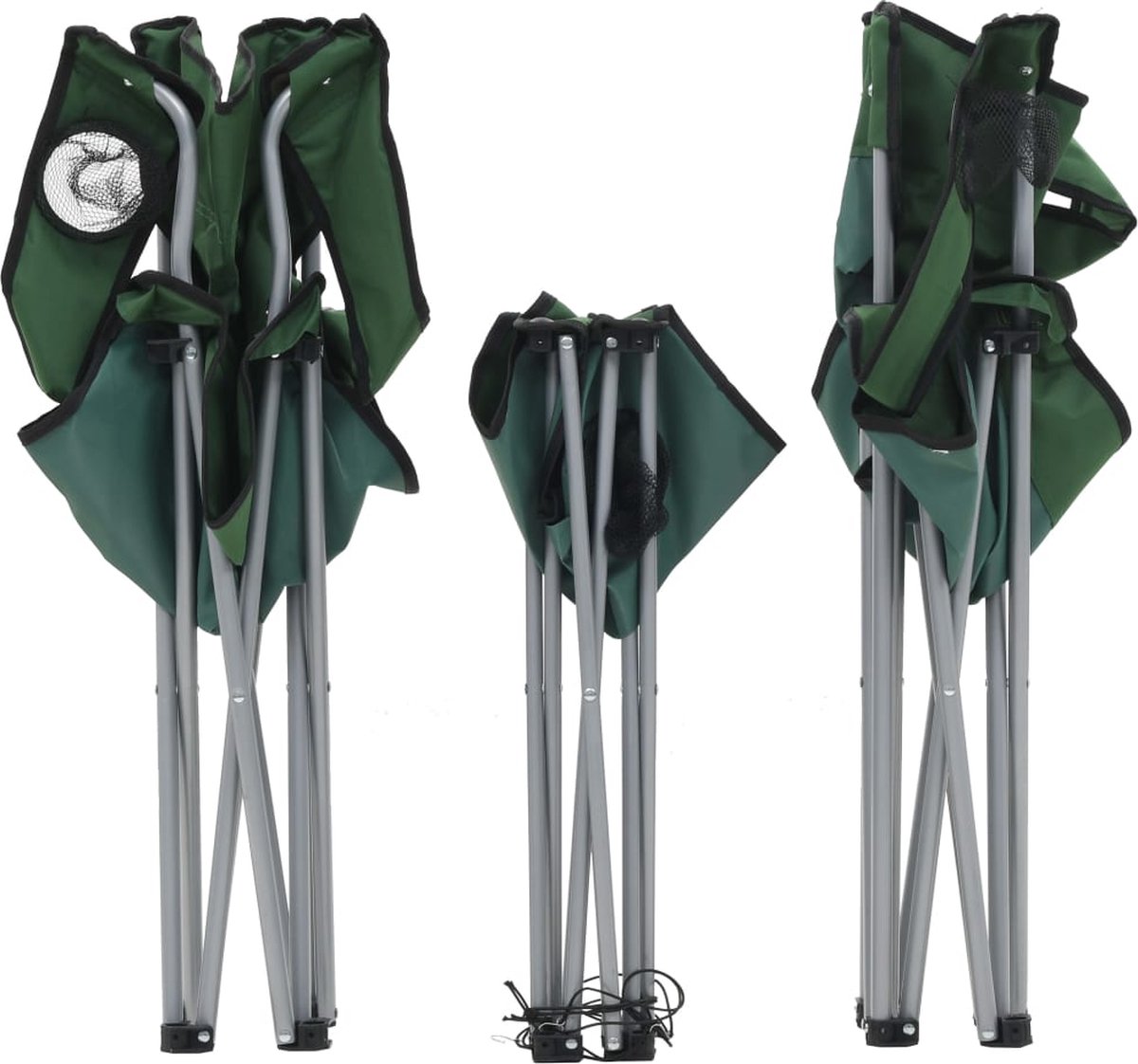 Vidaxl Campingtafel En -Stoelenset 3-delig - Groen