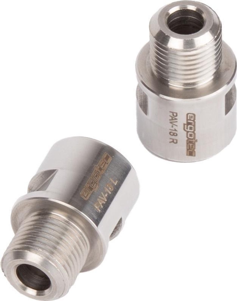 Ergotec Pedaalasverlenging 9/16 18 Mm Zilver 2 Stuks