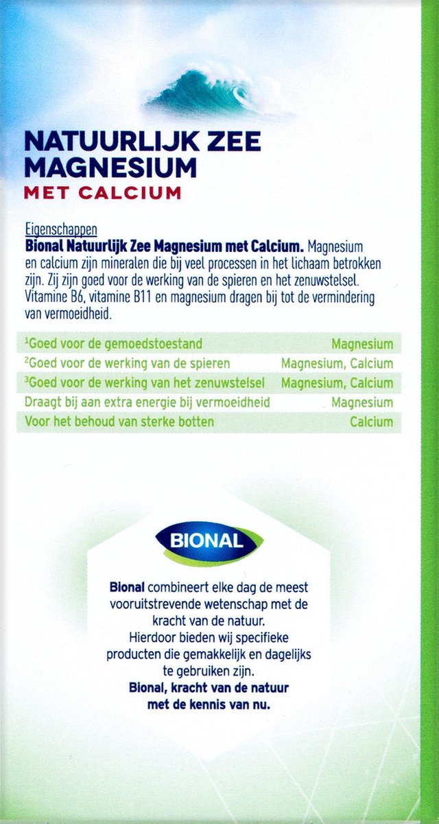 Bional Natuurlijke Zee Magnesium Met Calcium Capsules