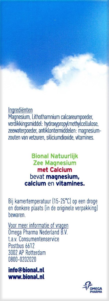 Bional Natuurlijke Zee Magnesium Met Calcium Capsules