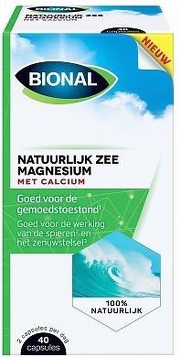 Bional Natuurlijke Zee Magnesium Met Calcium Capsules