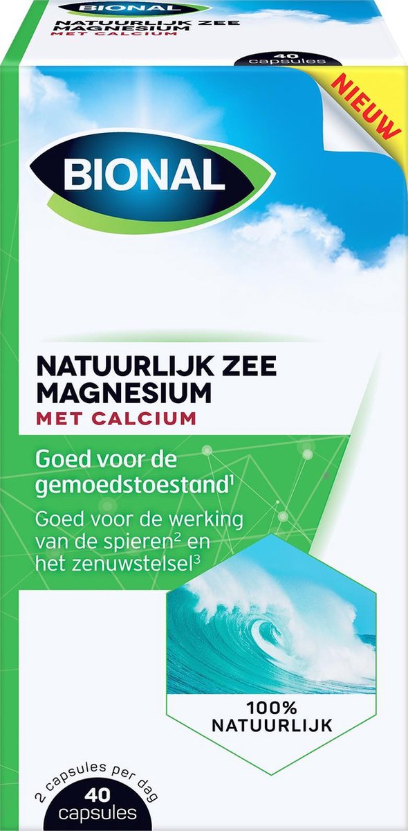Bional Natuurlijke Zee Magnesium Met Calcium Capsules