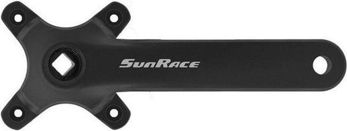 SunRace crankset FCM800 175 mm 10 12S 2 delig - Zwart