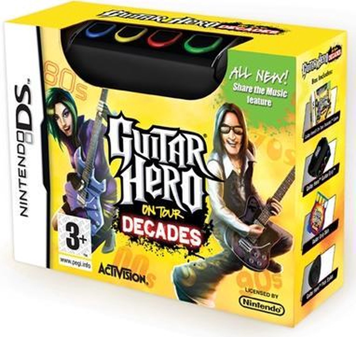 Activision Guitar Hero On Tour Decades Bundle (boxed)