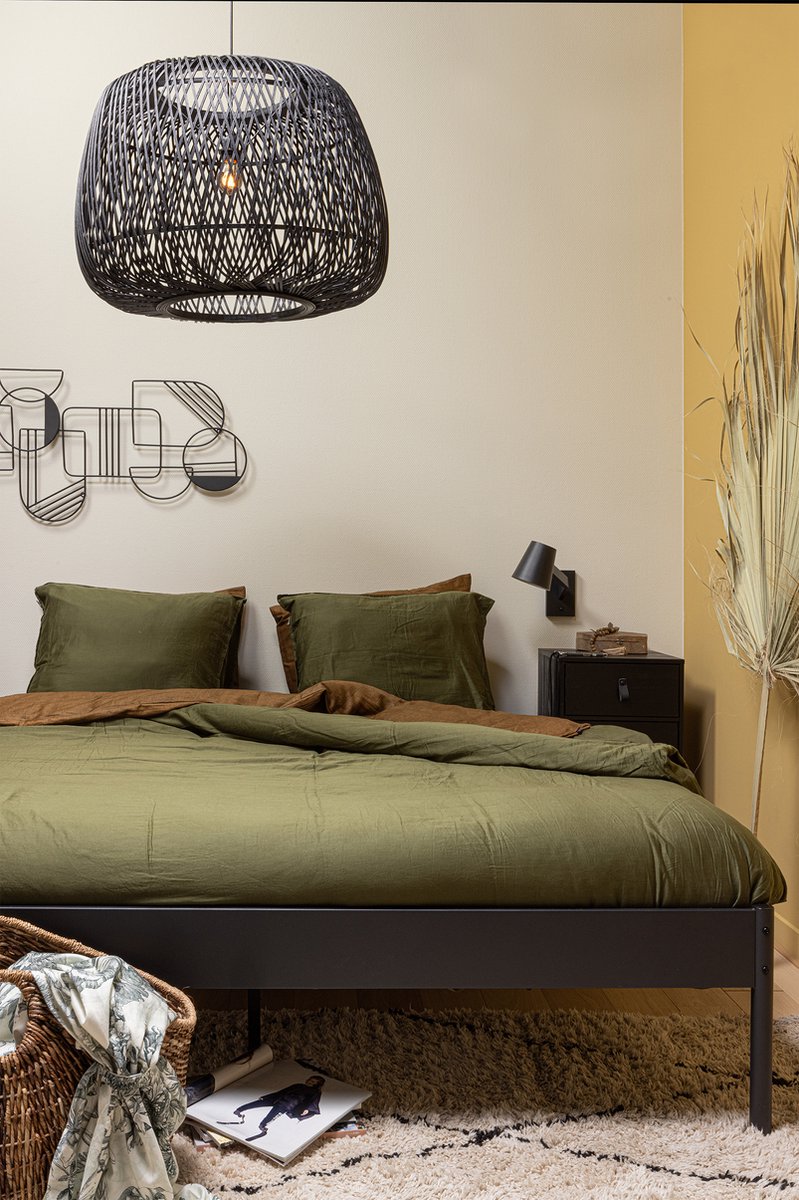 Woood Moza Hanglamp - - Zwart