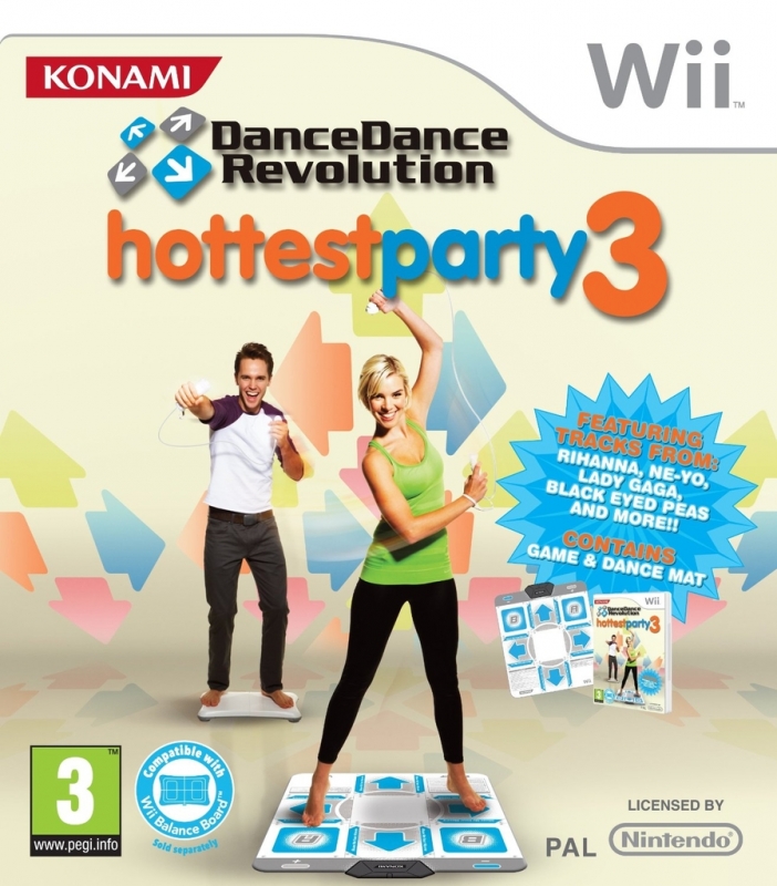 Konami Dance Dance Revolution Hottest Party 3 + Mat