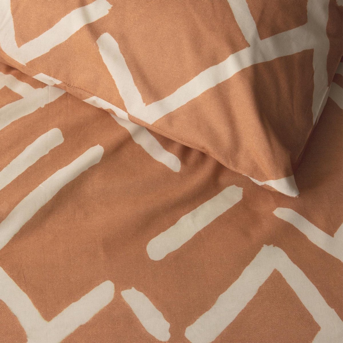 Damai Dekbedovertrek Cinderella Kline Caramel - Katoen - Bruin